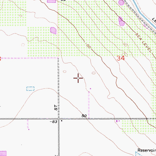 Topographic Map of City of Coachella, CA