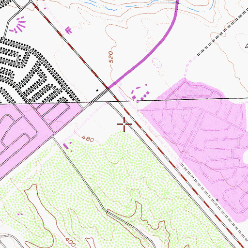Topographic Map of Vandenberg Air Force Base Census Designated Place, CA
