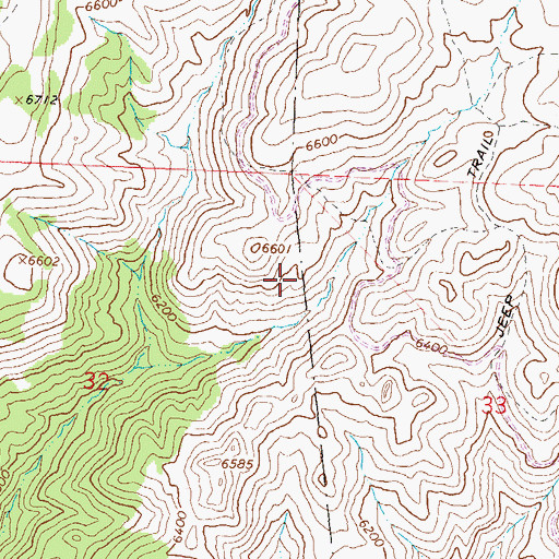 Topographic Map of Verdi-Mogul Census Designated Place (historical), NV