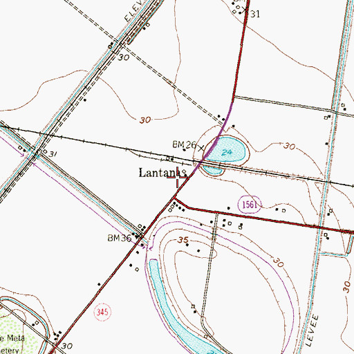 Topographic Map of Villa del Sol Census Designated Place, TX