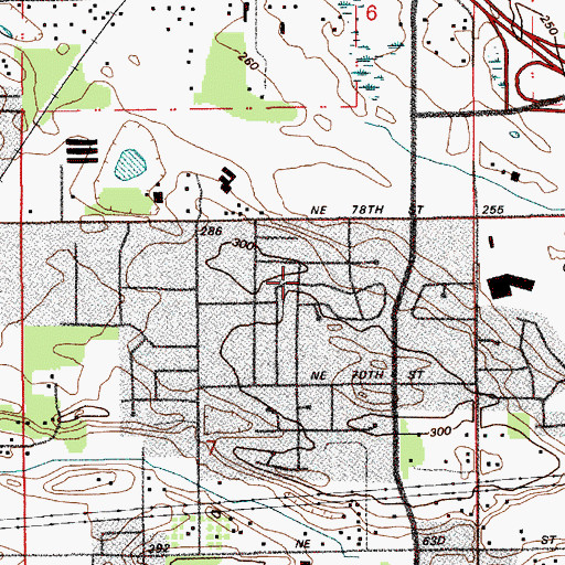 Topographic Map of Walnut Grove Census Designated Place (historical), WA