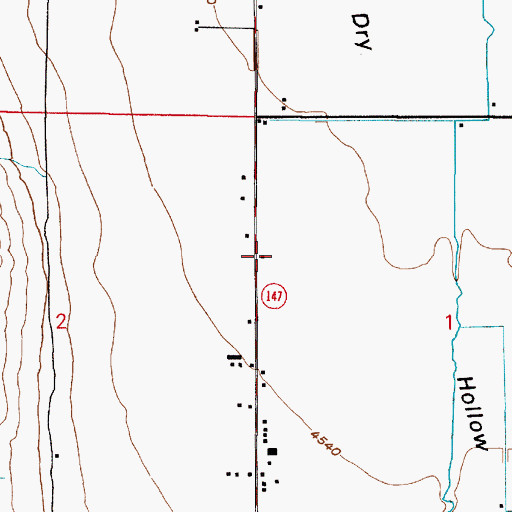 Topographic Map of West Mountain Census Designated Place, UT
