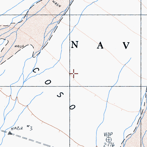Topographic Map of Coso Basin, CA