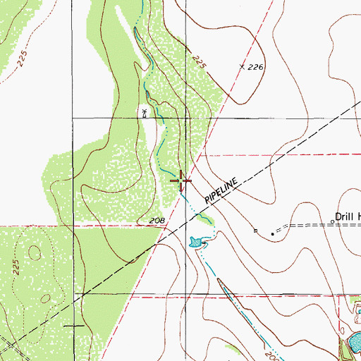 Topographic Map of Westdale Census Designated Place, TX