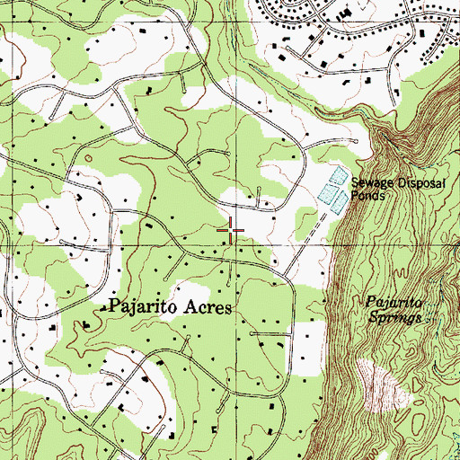 Topographic Map of White Rock Census Designated Place, NM