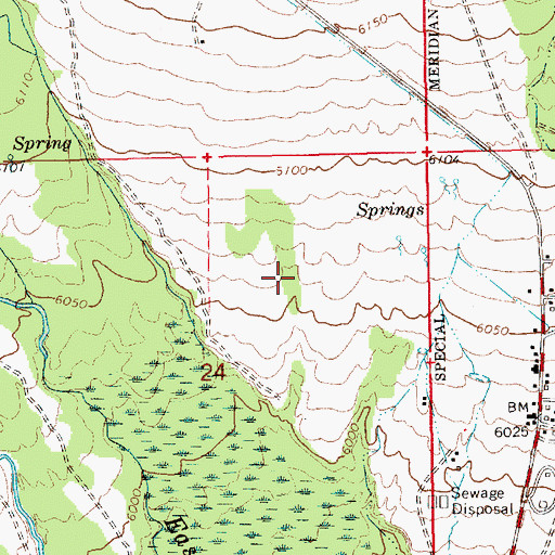 Topographic Map of Whiterocks Census Designated Place, UT