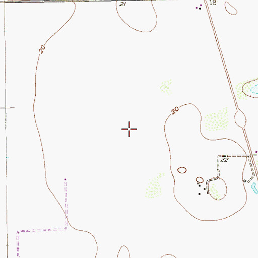 Topographic Map of Willamar Census Designated Place, TX