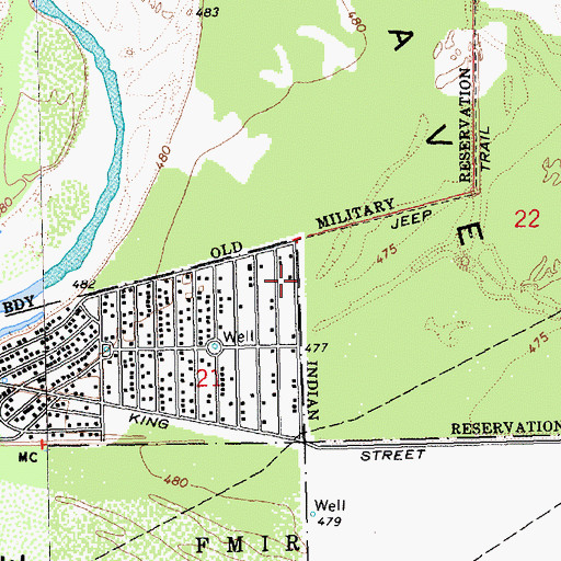 Topographic Map of Willow Valley Census Designated Place, AZ