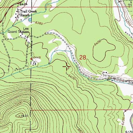 Topographic Map of Wilson Census Designated Place, WY