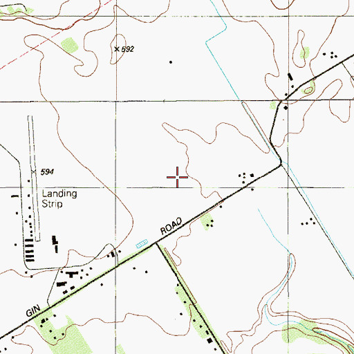 Topographic Map of Zuehl Census Designated Place, TX