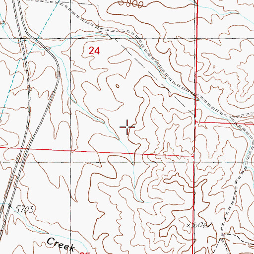Topographic Map of Butte-Silver Bow (balance), MT