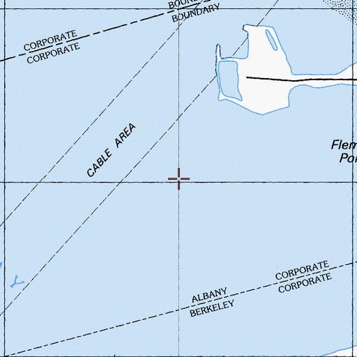 Topographic Map of City of Albany, CA