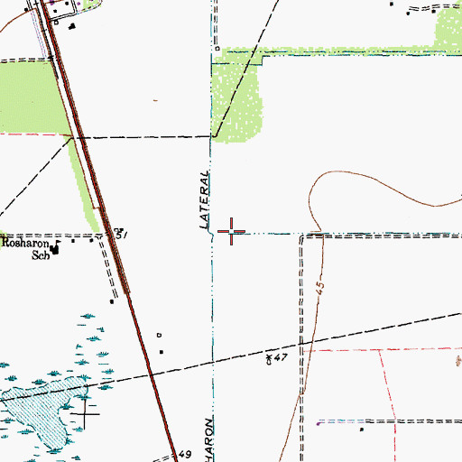 Topographic Map of City of Alvin, TX