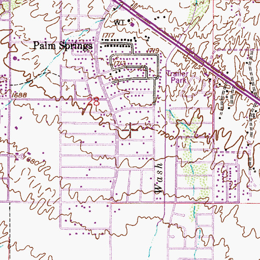 Topographic Map of City of Apache Junction, AZ