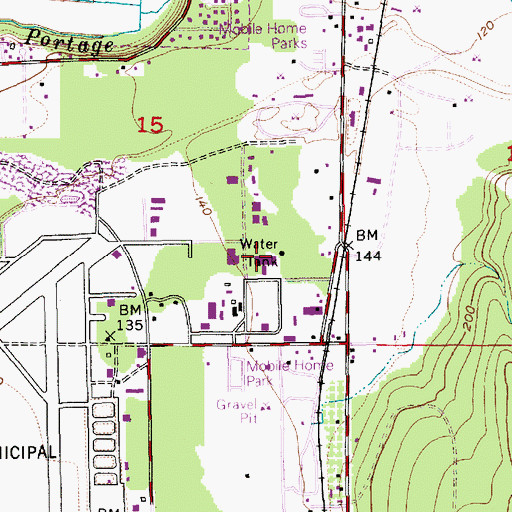 Topographic Map of City of Arlington, WA