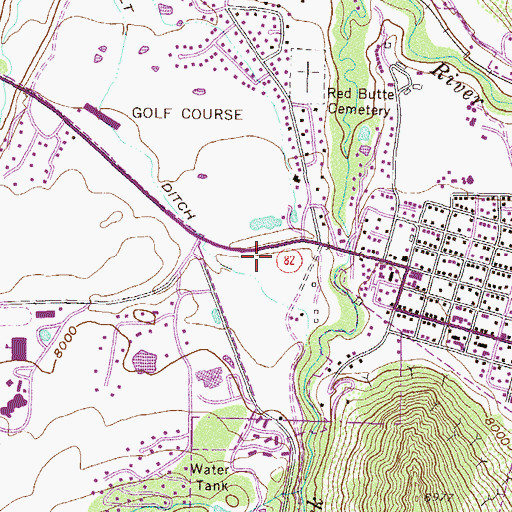 Topographic Map of City of Aspen, CO