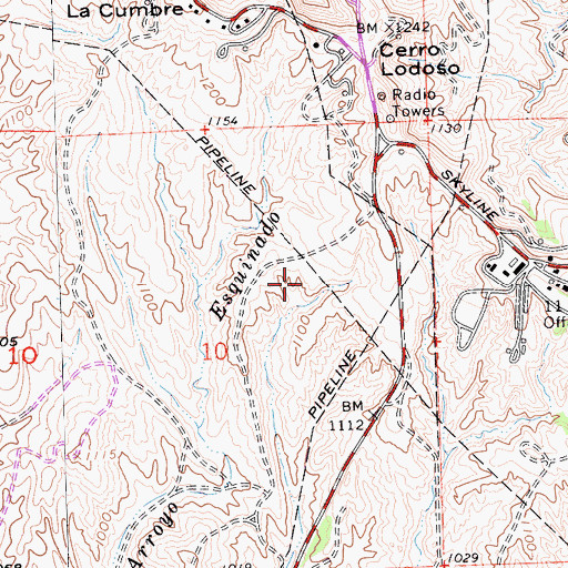 Topographic Map of City of Avenal, CA