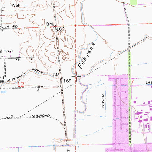 Topographic Map of Cottonwood Creek, CA