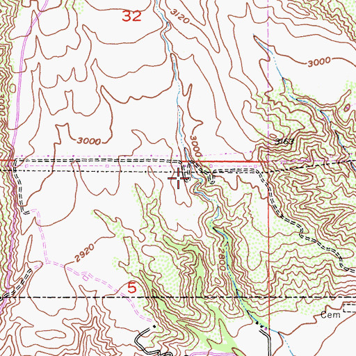 Topographic Map of City of Banning, CA