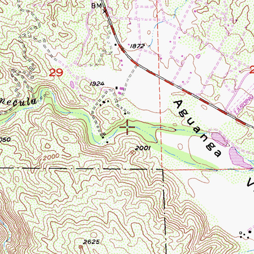 Topographic Map of Cottonwood Creek, CA