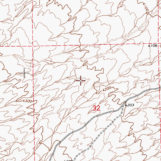 Topographic Map of City of Benson, AZ