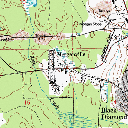 Topographic Map of City of Black Diamond, WA