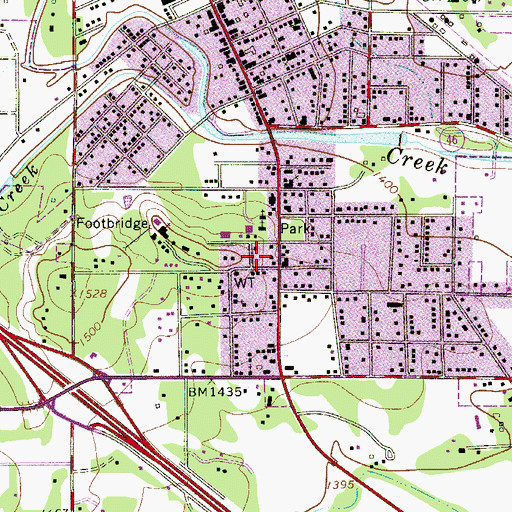 Topographic Map of City of Boerne, TX