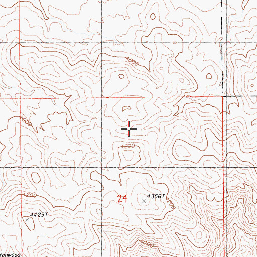 Topographic Map of Cottonwood Mountains, CA