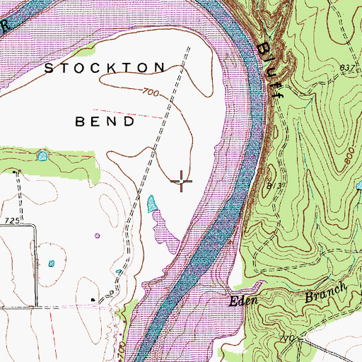 Topographic Map of City of Brazos Bend, TX