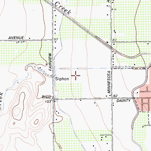 Topographic Map of City of Brentwood, CA