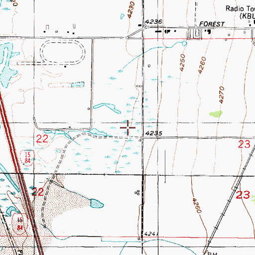 Topographic Map of City of Brigham City, UT