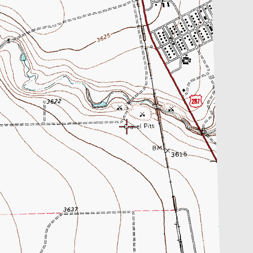 Topographic Map of City of Cactus, TX