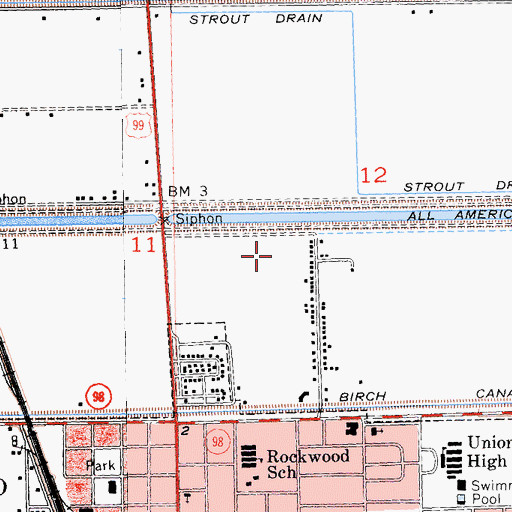 Topographic Map of City of Calexico, CA