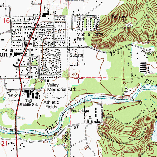 Topographic Map of City of Carnation, WA