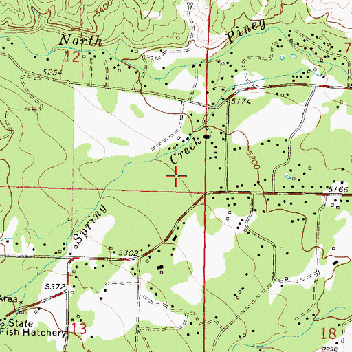 Topographic Map of Story Census Designated Place, WY