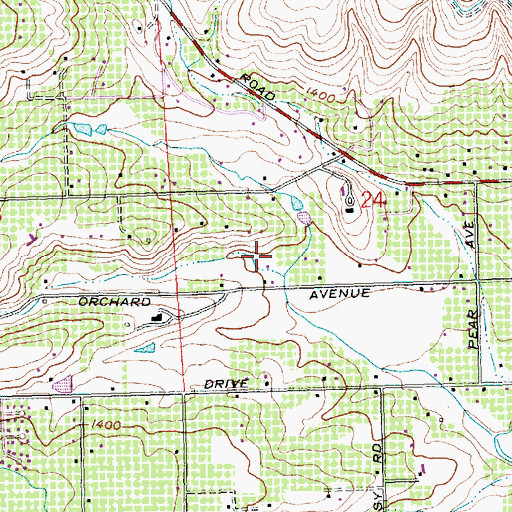 Topographic Map of Summitview Census Designated Place, WA