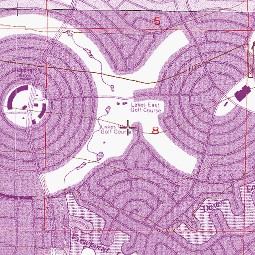 Topographic Map of Sun City Census Designated Place, AZ