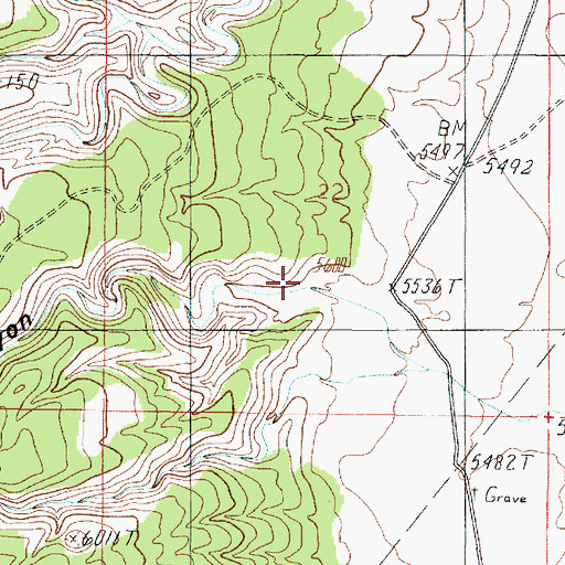 Topographic Map of Long Canyon, AZ