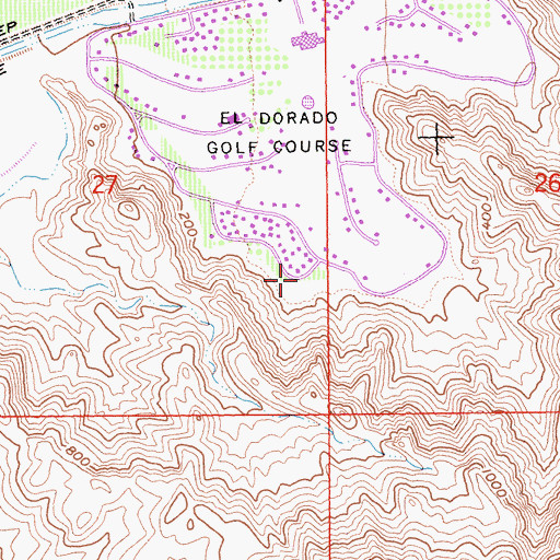 Topographic Map of City of Indian Wells, CA