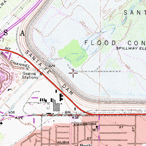 Topographic Map of City of Irwindale, CA
