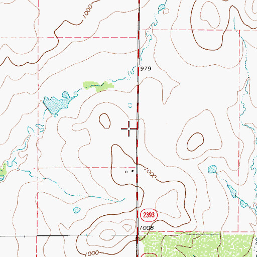 Topographic Map of City of Jolly, TX