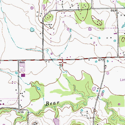 Topographic Map of City of Keller, TX
