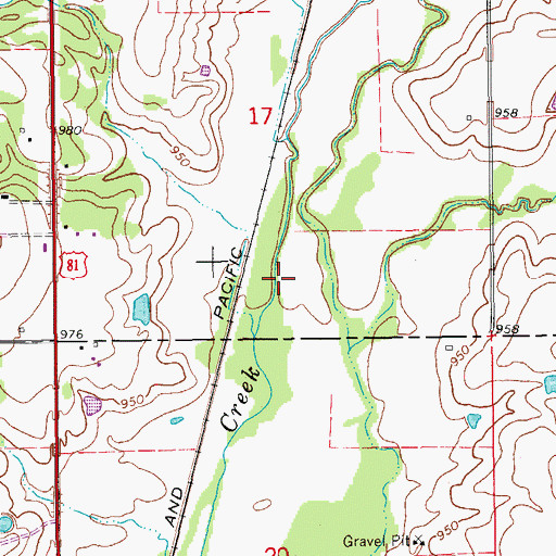 Topographic Map of City of Comanche, OK