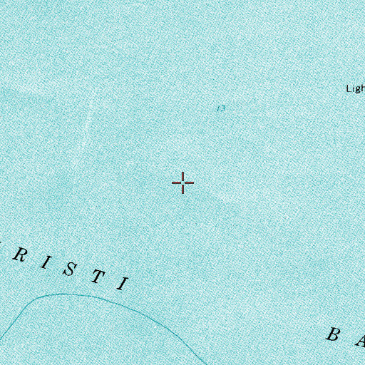 Topographic Map of City of Corpus Christi, TX