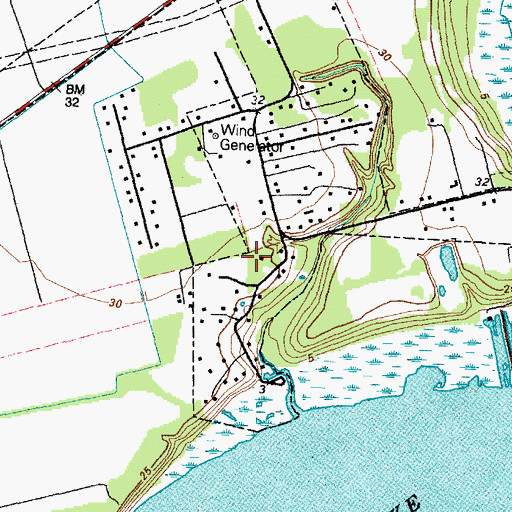Topographic Map of City of Cove, TX