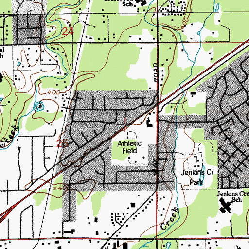 Topographic Map of City of Covington, WA