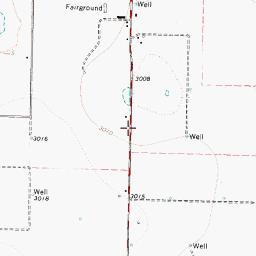 Topographic Map of City of Crosbyton, TX