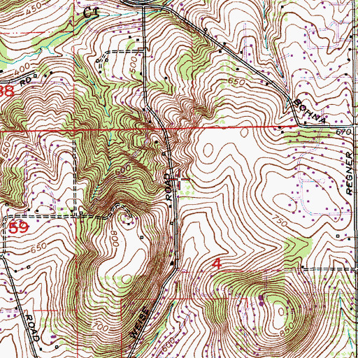 Topographic Map of City of Damascus, OR