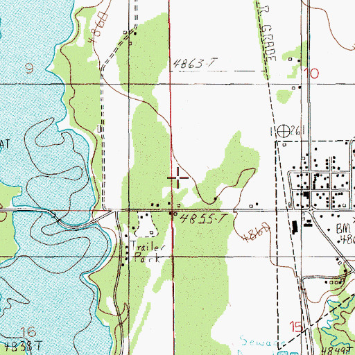 Topographic Map of City of Donnelly, ID