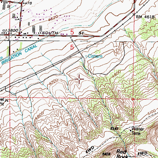 Topographic Map of City of Draper, UT
